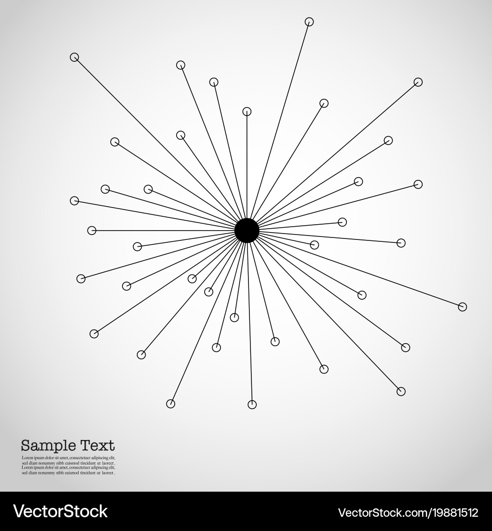 Geometric abstract background with connected line vector image