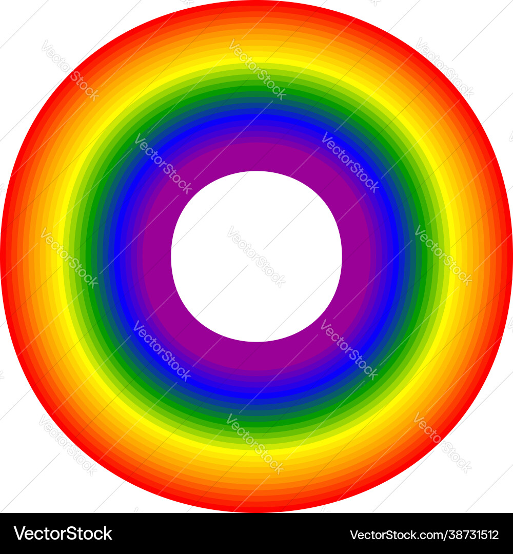 Rainbow abstract design element icon Vector Image