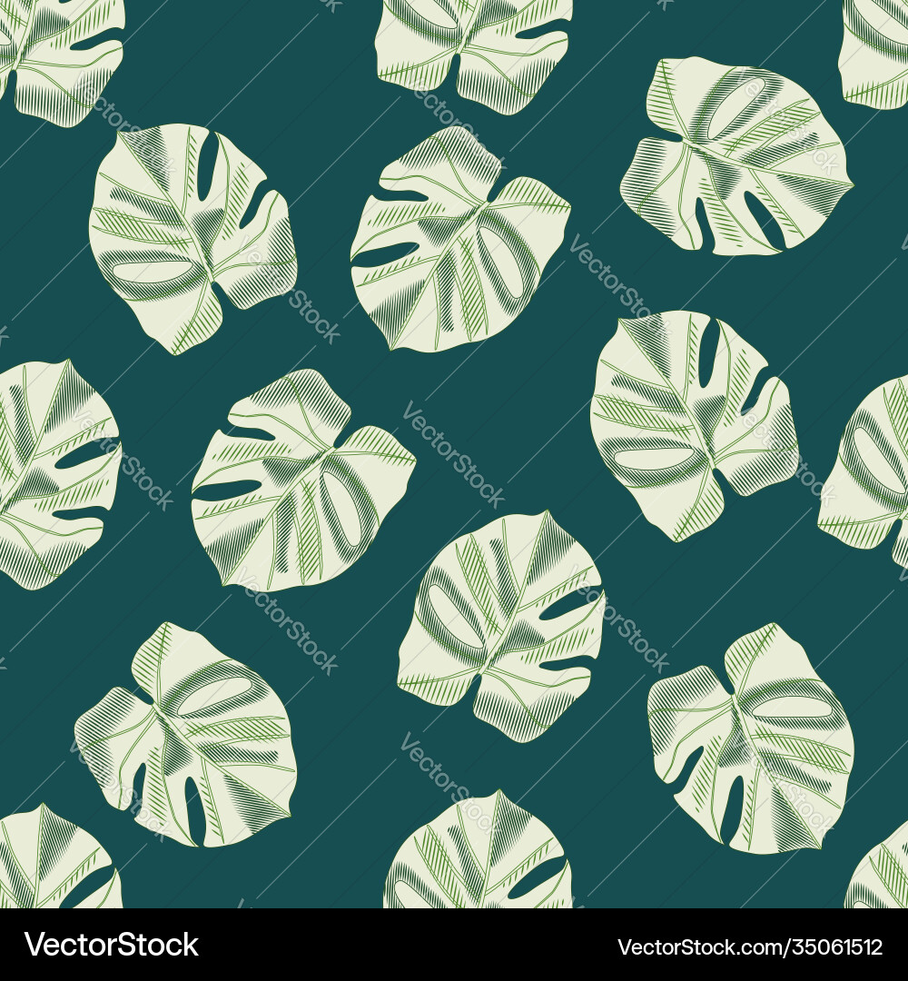 Random botanic seamless pattern with green Random botanic seamless pattern with green Vector Image
