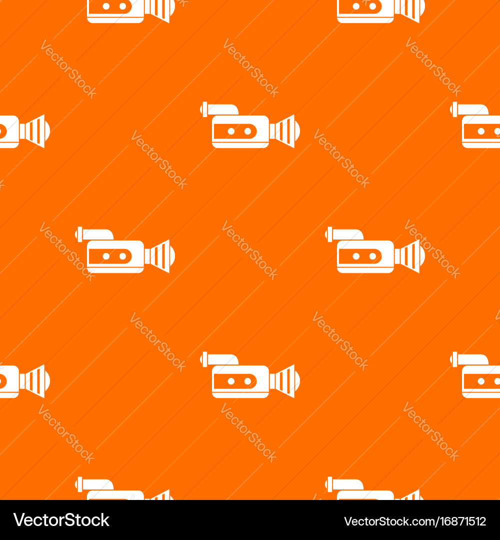 Retro camera pattern seamless vector image