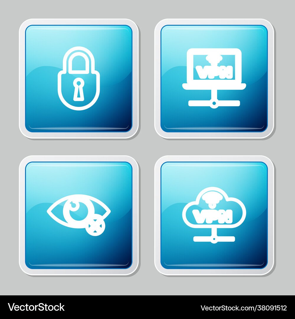 Set line lock vpn computer network invisible Set line lock vpn computer network invisible vector image