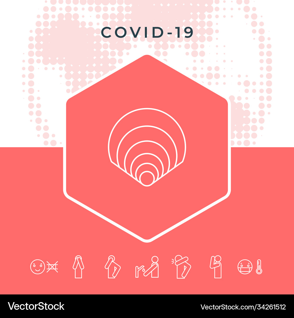 Shell symbol - line icon for your design vector image