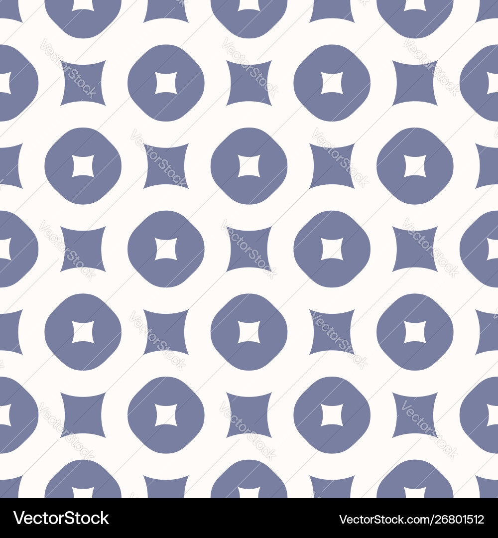 Simple seamless pattern with circles and squares Simple seamless pattern with circles and squares Vector Image