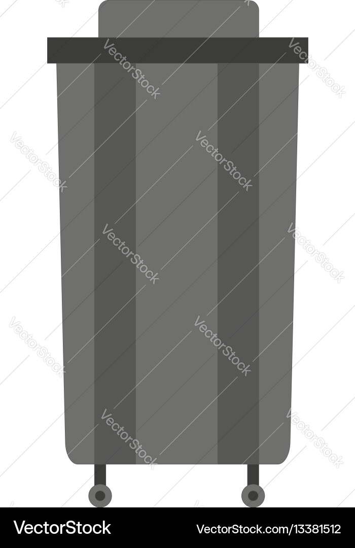 Waste can of garbage types container bin Waste can of garbage types container bin vector image