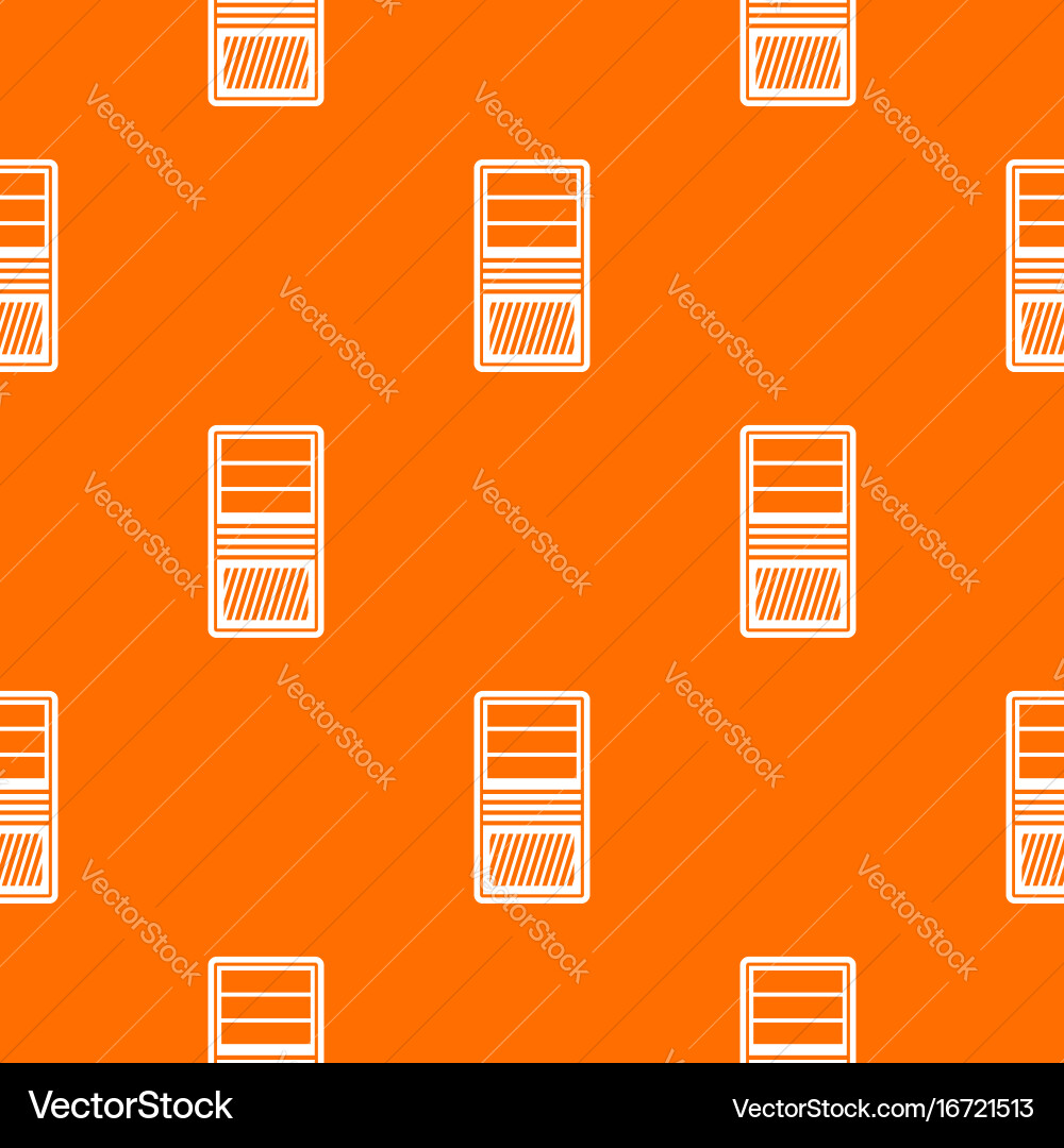 Black computer system unit pattern seamless vector image