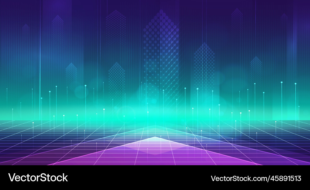 Digital technology internet network connection ai Digital technology internet network connection ai vector image