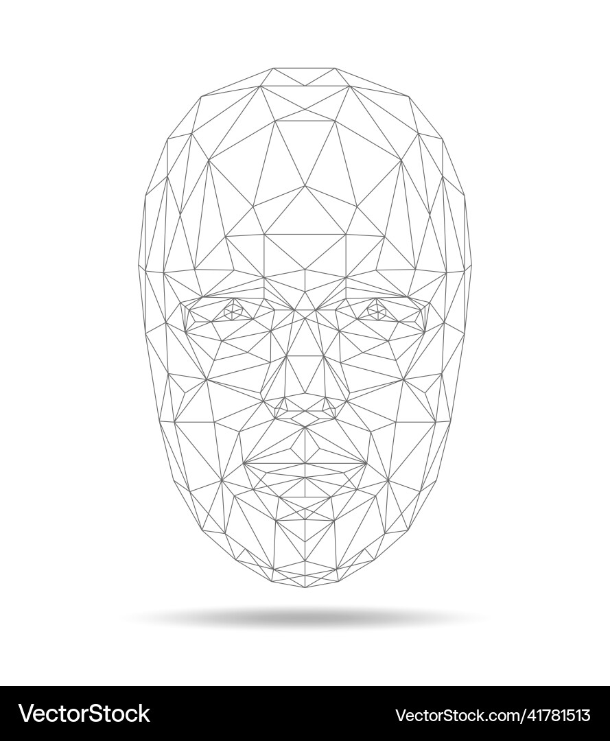 Face Recognition Scan vector image