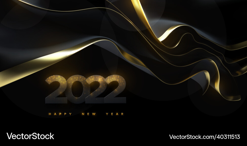 Happy new 2022 year vector image