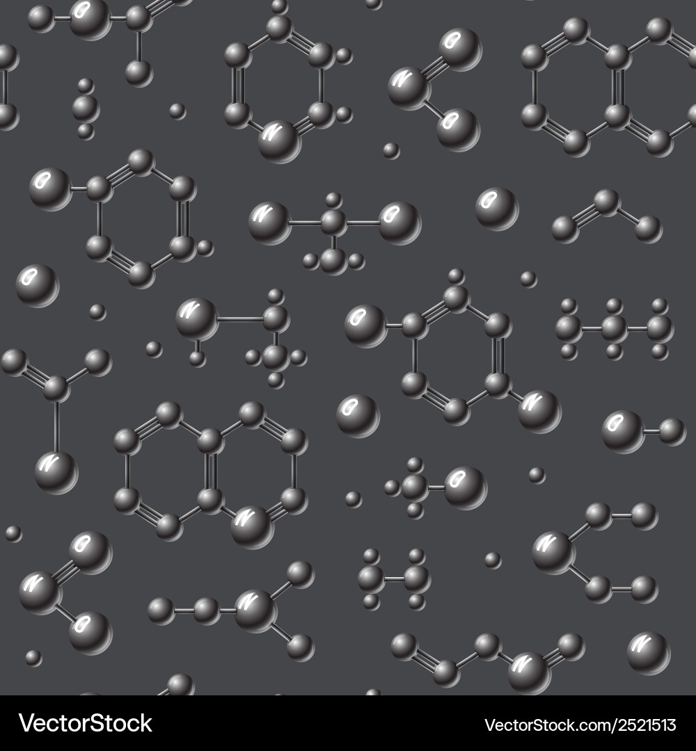 Molecular Structure Pattern Vector Image