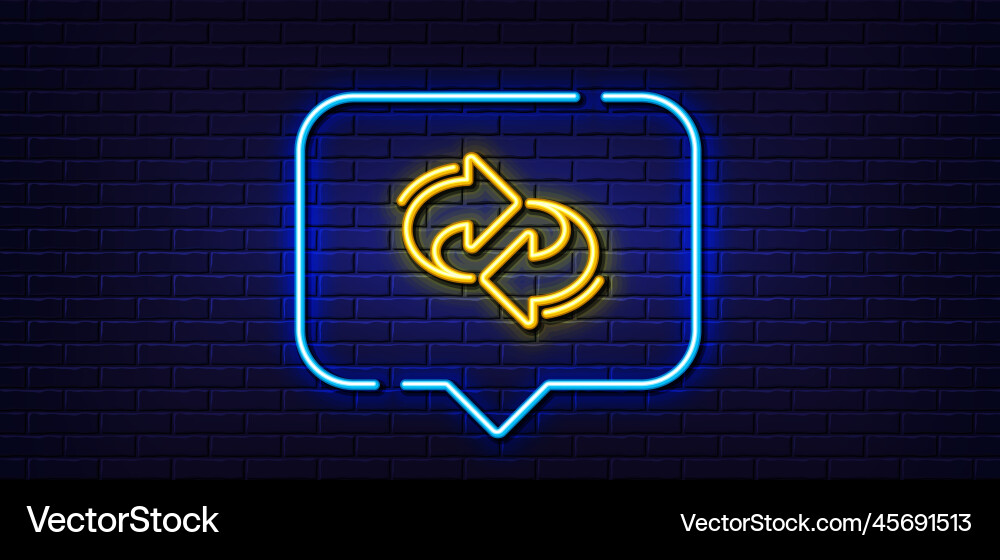 Refresh change arrow line icon rotation Refresh change arrow line icon rotation vector image