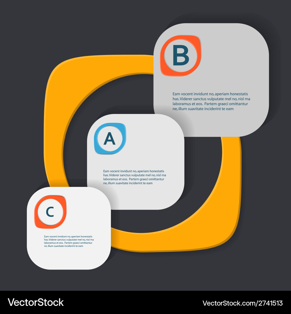Simple with three-dimensional figures eps Vector Image