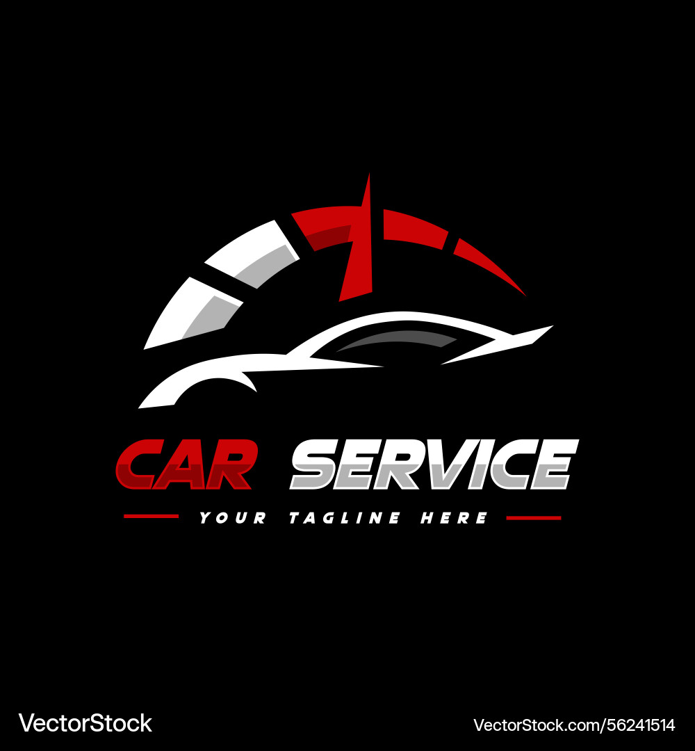 Auto repair car service logo design Auto repair car service logo design vector image