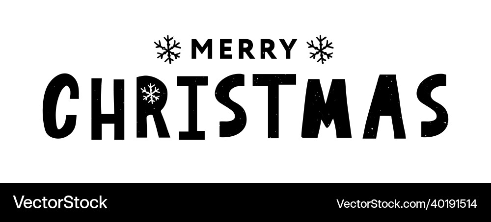Banner merry christmas holiday new year letter Banner merry christmas holiday new year letter vector image