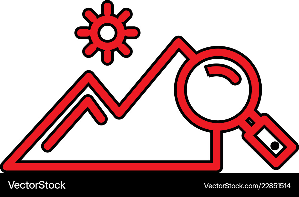 Bar icon in creative design with elements vector image