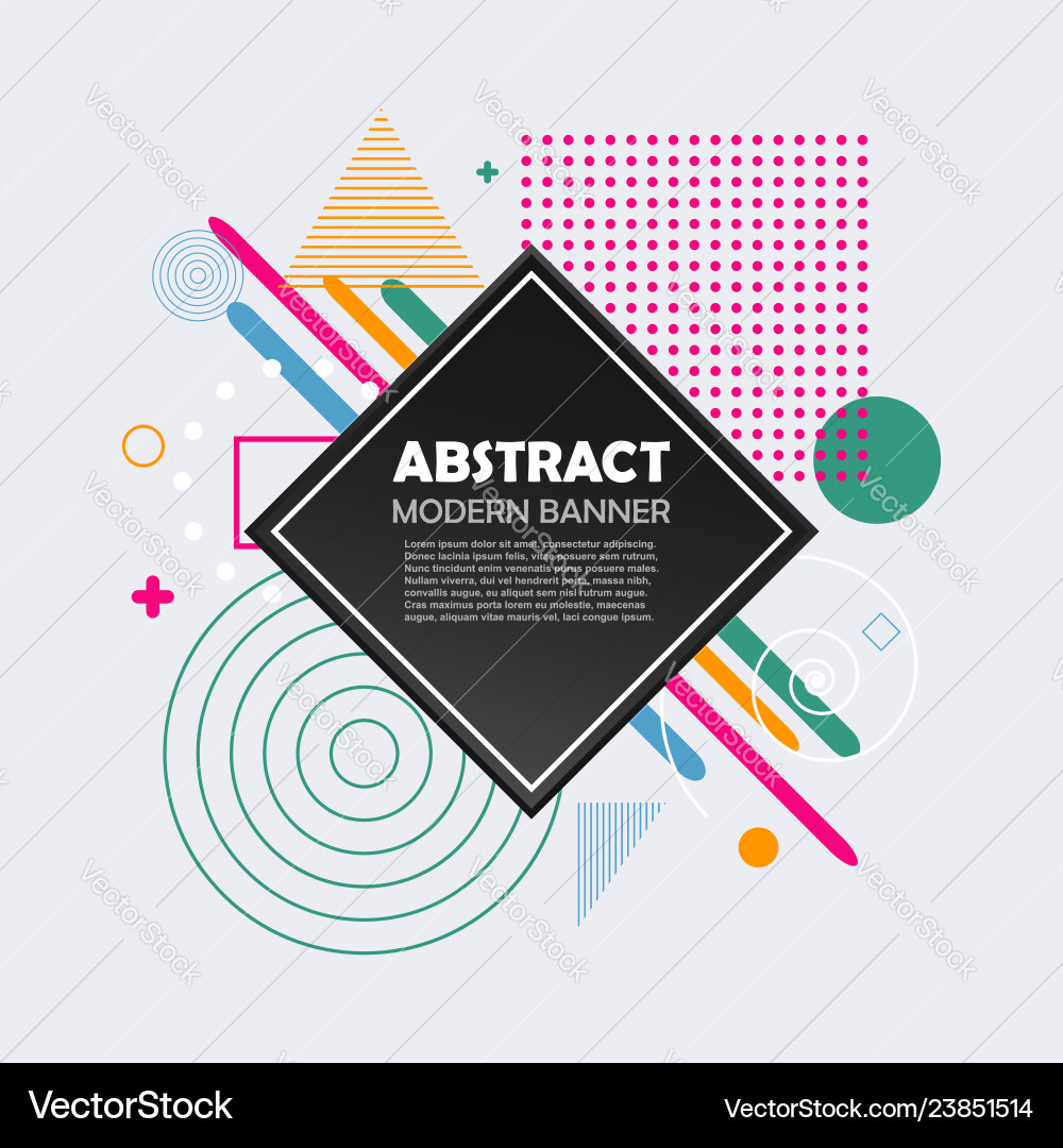 Geometric Shape Pattern Vector Image