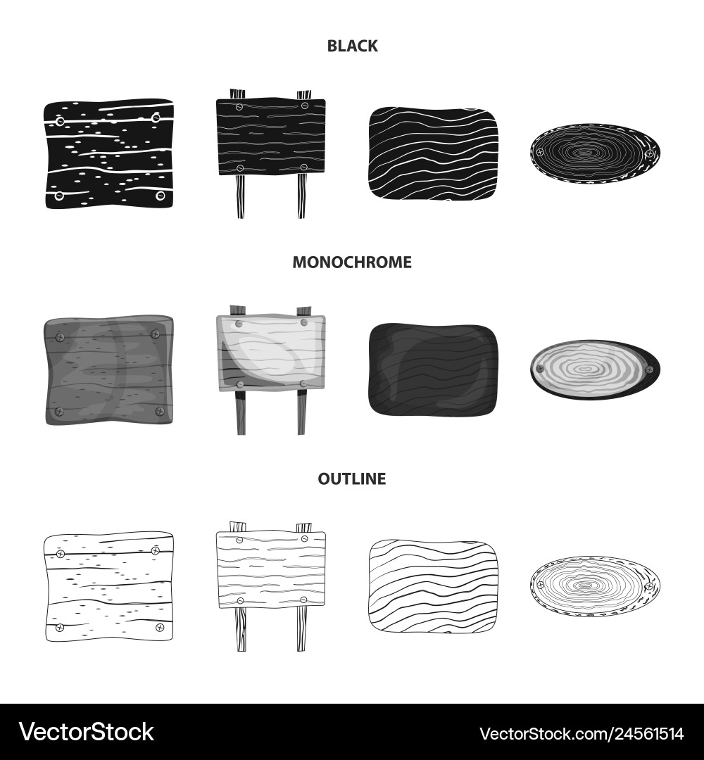 Isolated object of raw and forest symbol Vector Image