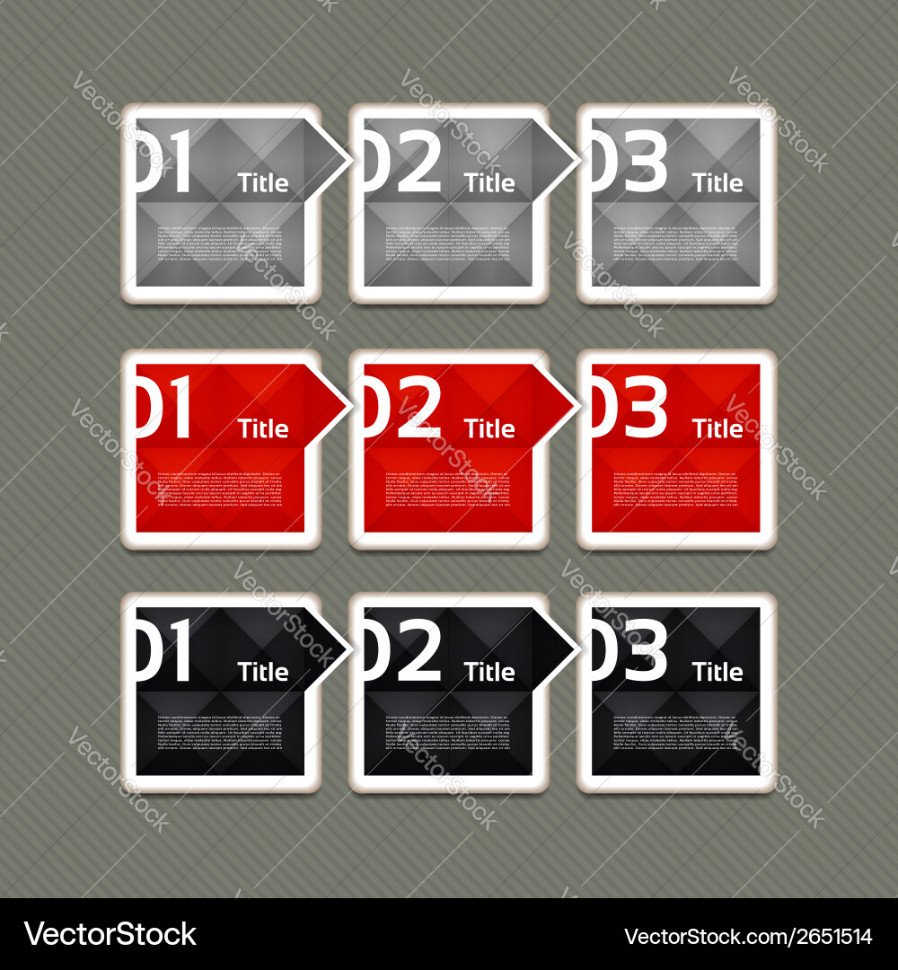 Progress background product choice or version Vector Image