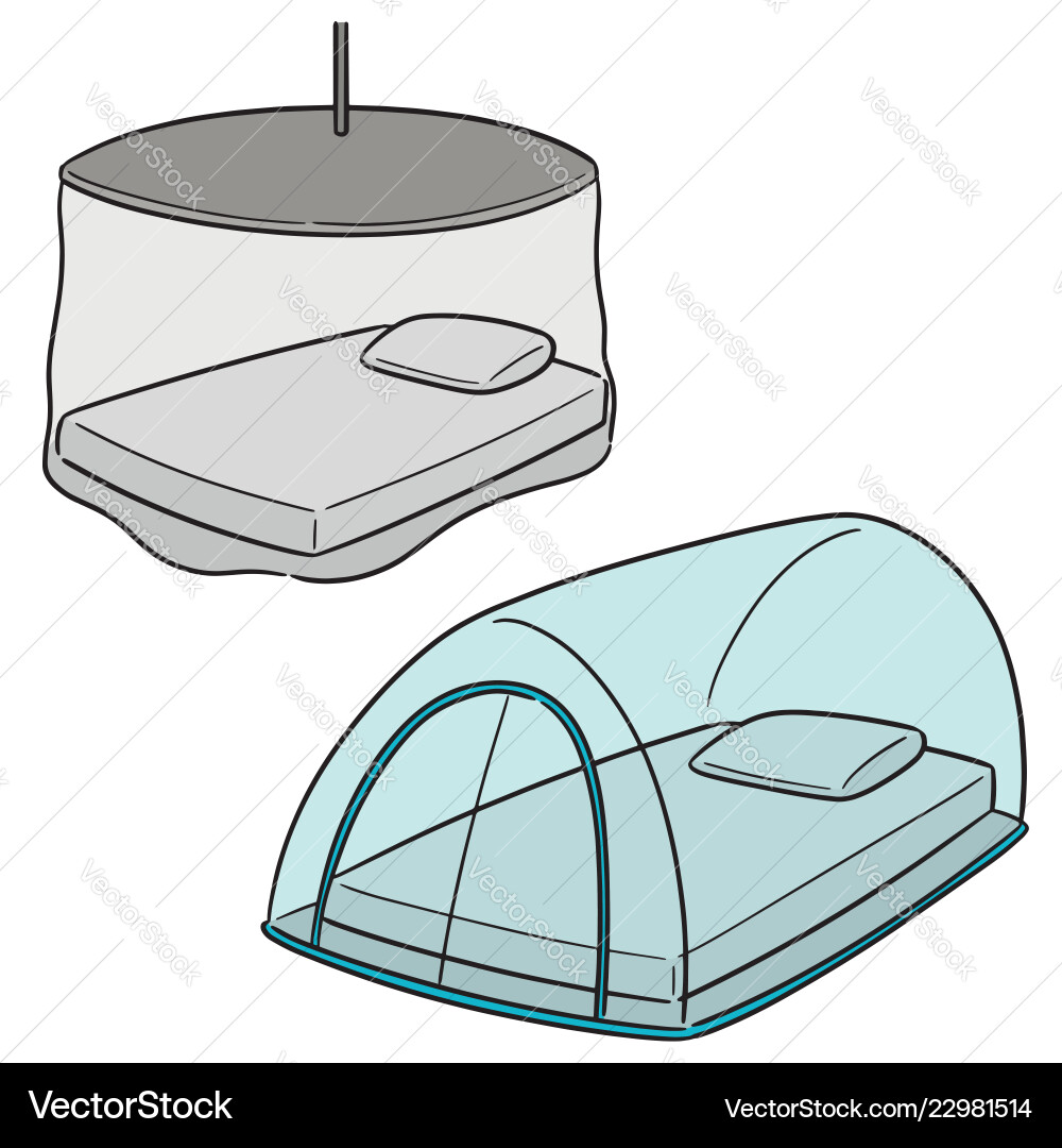 Set of mosquito net vector image