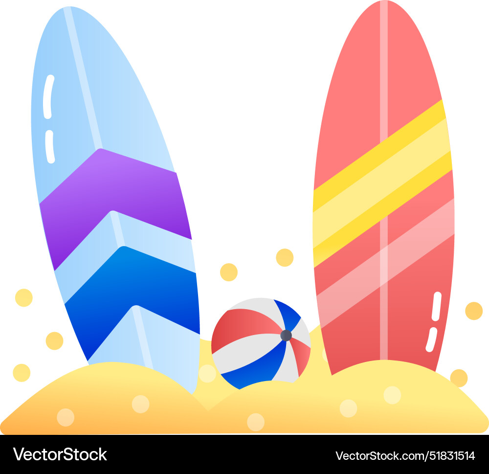 Surfboards Royalty Free Vector Image - VectorStock