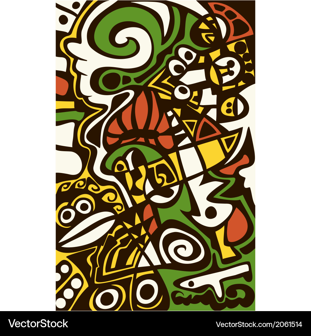 Surreal abstract design mosaic texture vector image