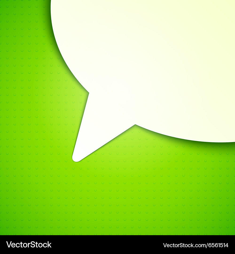 White Talk Bubble Background Vector Image