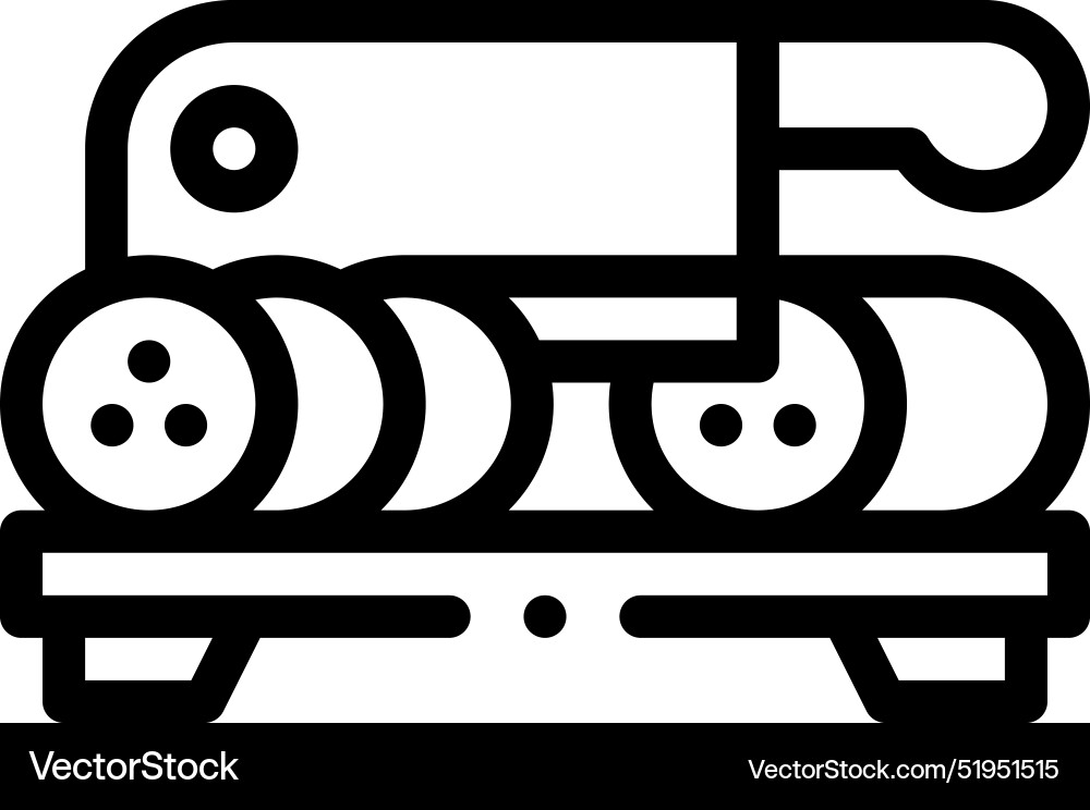 Chop icon thin linear style design isolated Chop icon thin linear style design isolated vector image