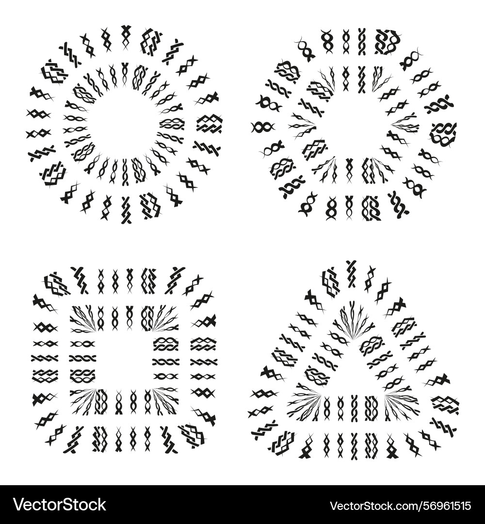 Decorative border frames ornamental pattern Decorative border frames ornamental pattern Vector Image