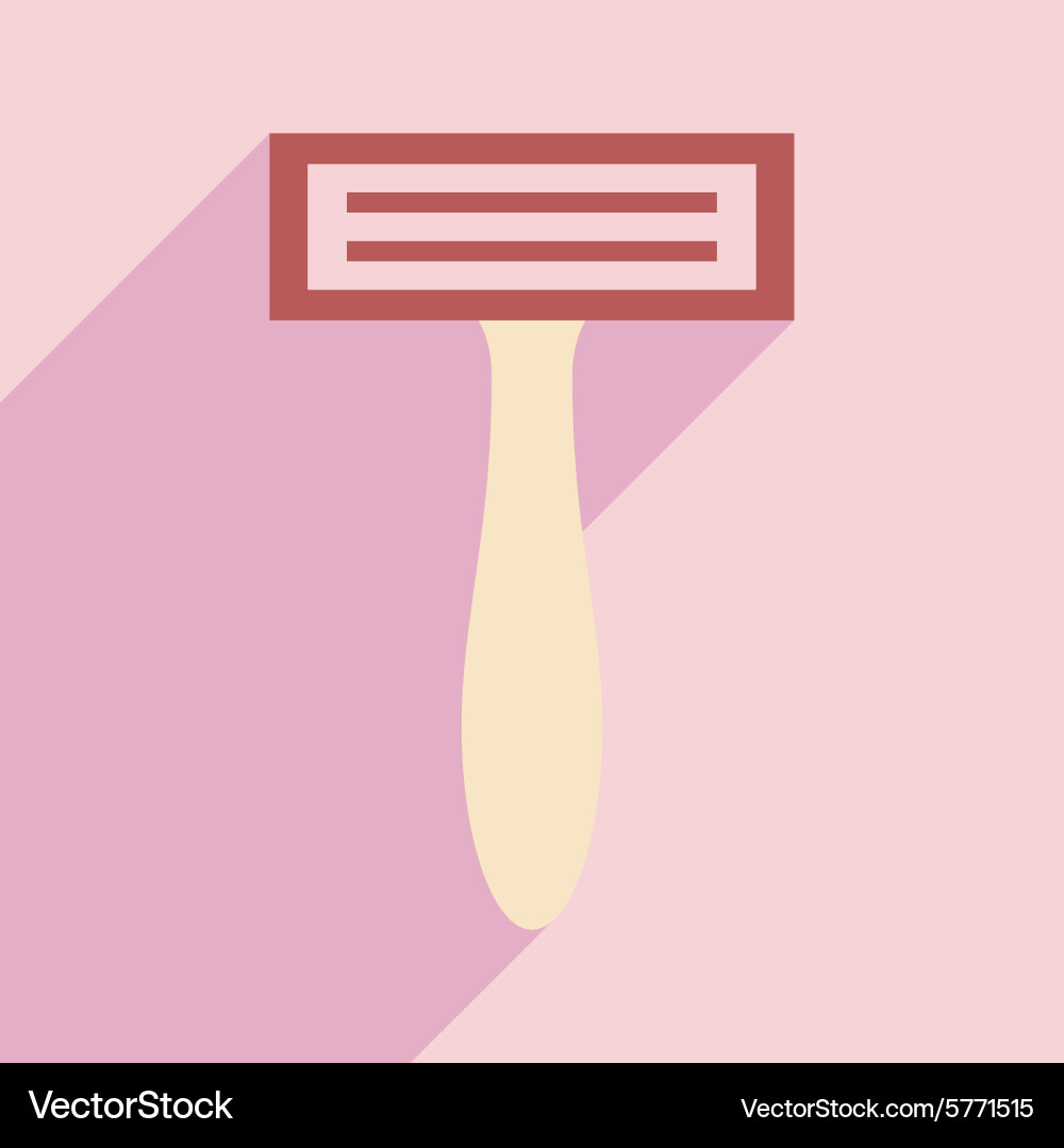 Flat with shadow icon and mobile application vector image