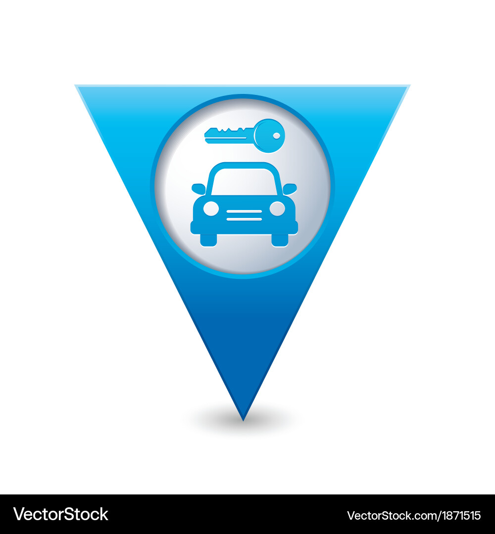 Parking Map Pointer Icon vector image