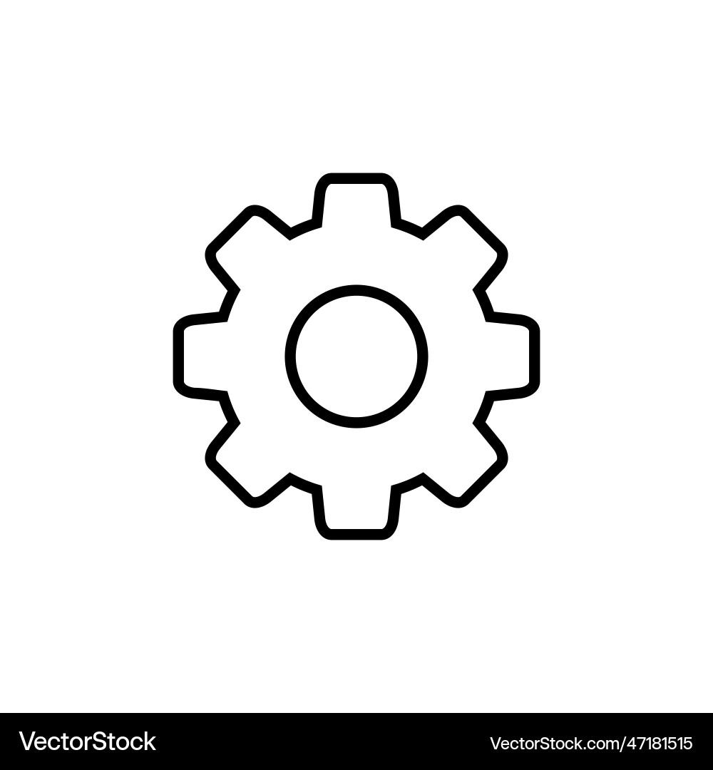Setting icon cog settings symbol Setting icon cog settings symbol vector image