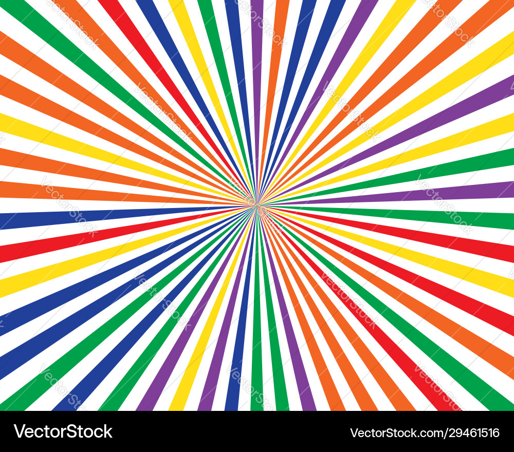 Abstract background pattern color rays vector image