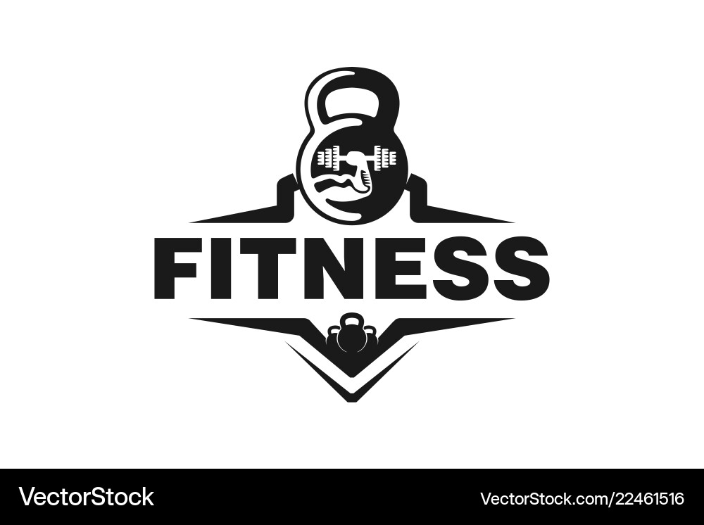 Fitness Logo Badge Designs Inspiration isoliert Fitness Logo Badge Designs Inspiration isoliert vektorbild