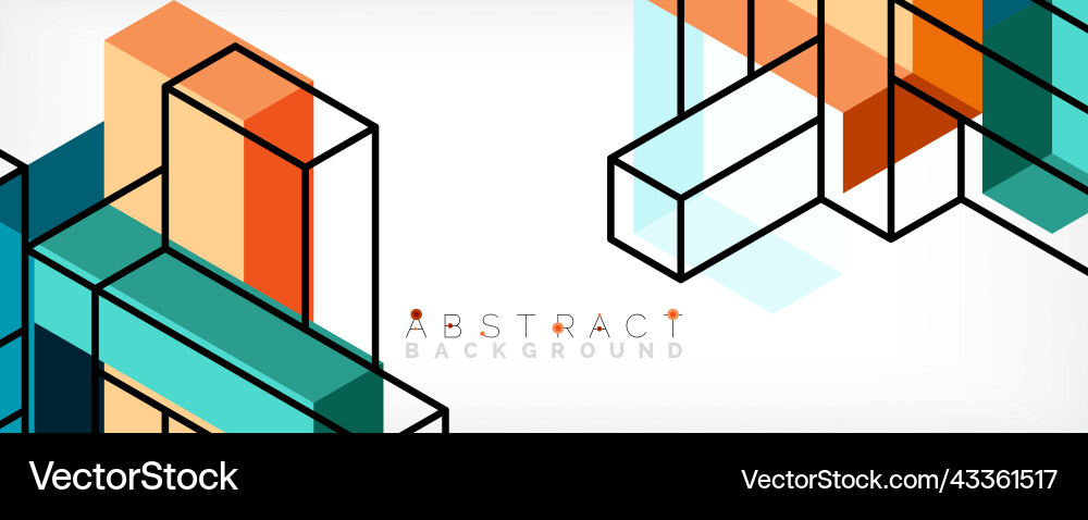 Abstract background 3d cubes cubic elements Abstract background 3d cubes cubic elements vector image