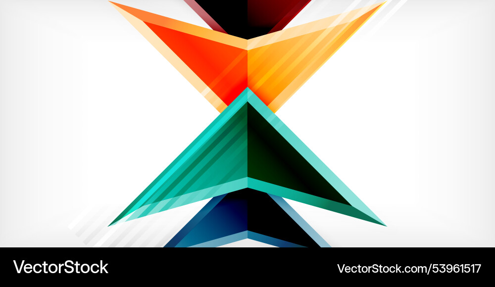 Abstract background color triangles and arrows Abstract background color triangles and arrows Vector Image