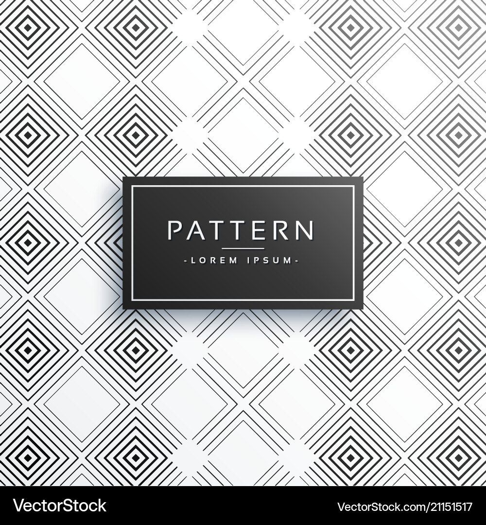 Clean geometric lines pattern background vector image