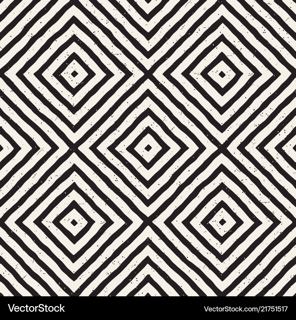 Hand drawn seamless repeating pattern with lines Vector Image