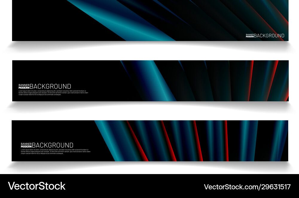 Modern web banner background abstract template Modern web banner background abstract template vector image