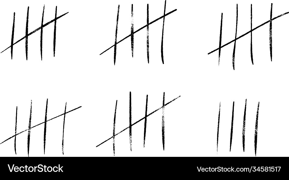 Tally Marks - Counting & Marking vector image