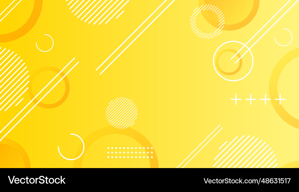 Yellow dynamic abstract composition gradient Vector Image