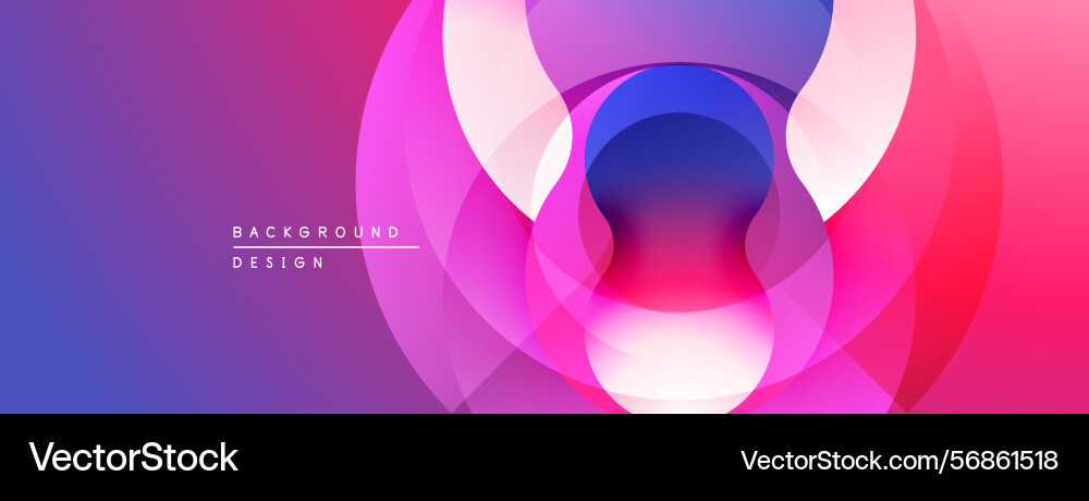 Abstract design features overlapping circles Abstract design features overlapping circles Vector Image