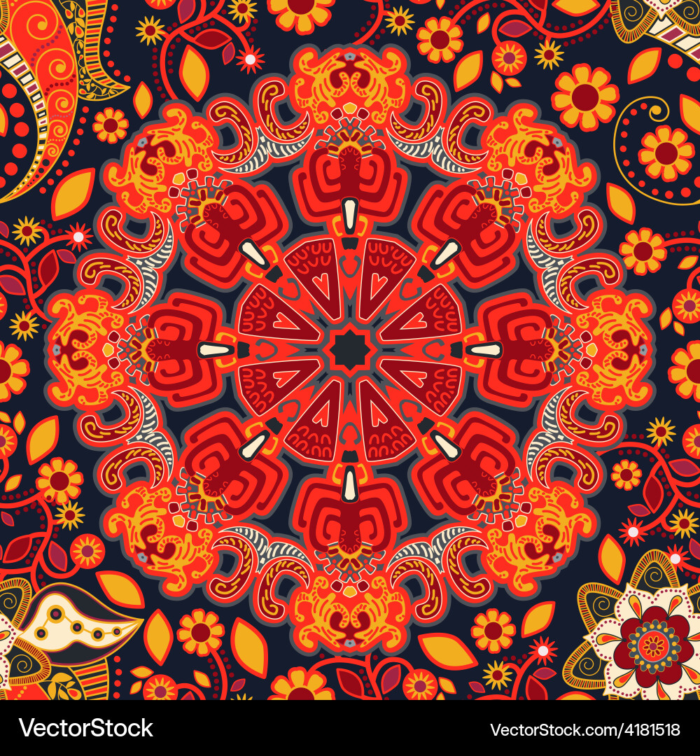 Abstract ornamental seamless pattern Vector Image