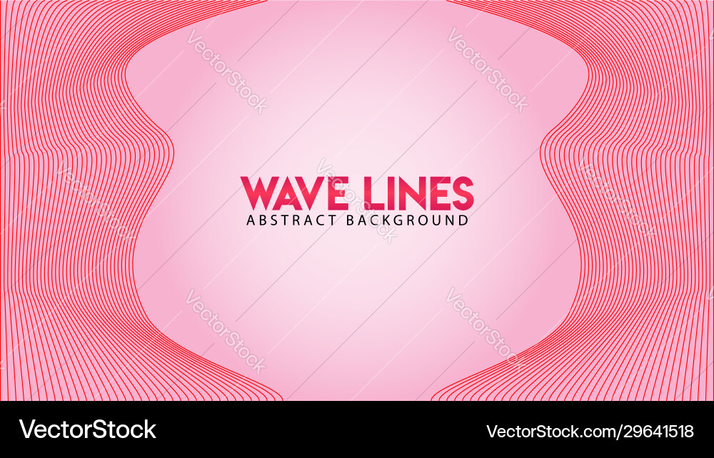 Abstract wave line background design spectrum vector image