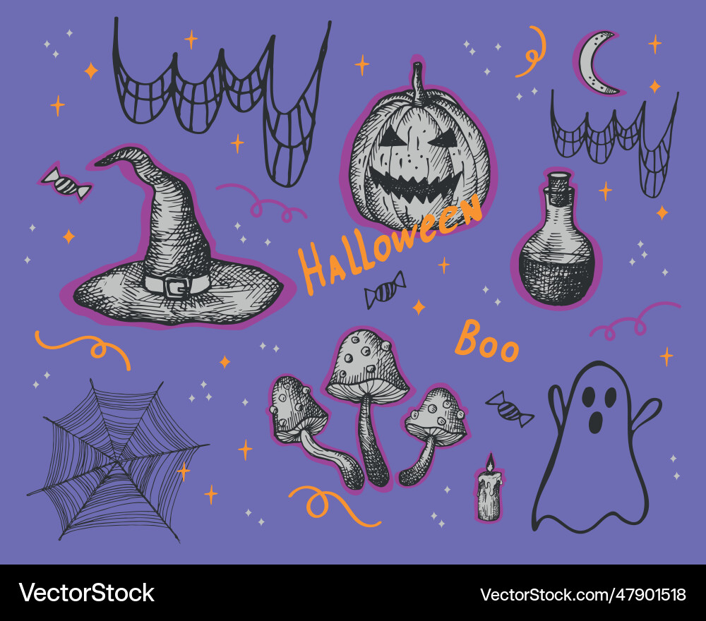 Halloween Handanhänger Halloween Handanhänger vektorbild
