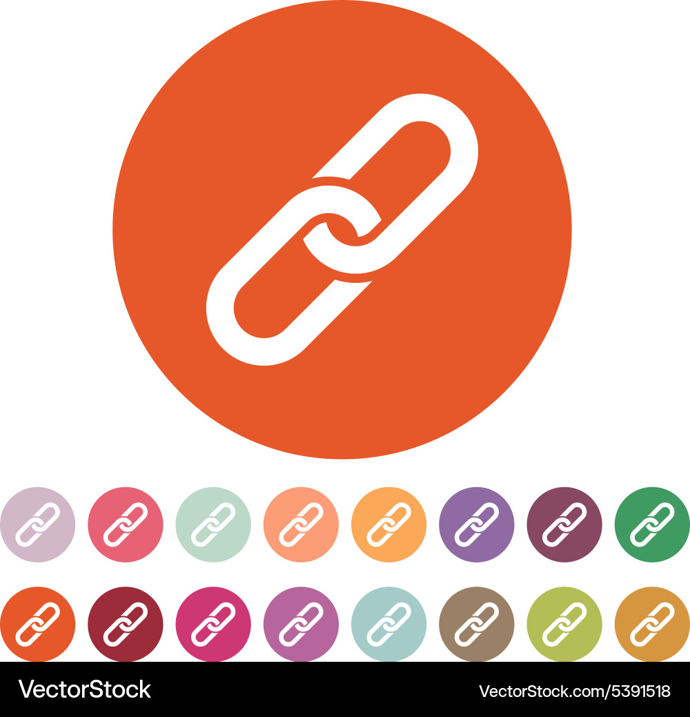 Linked Connection Icon vector image