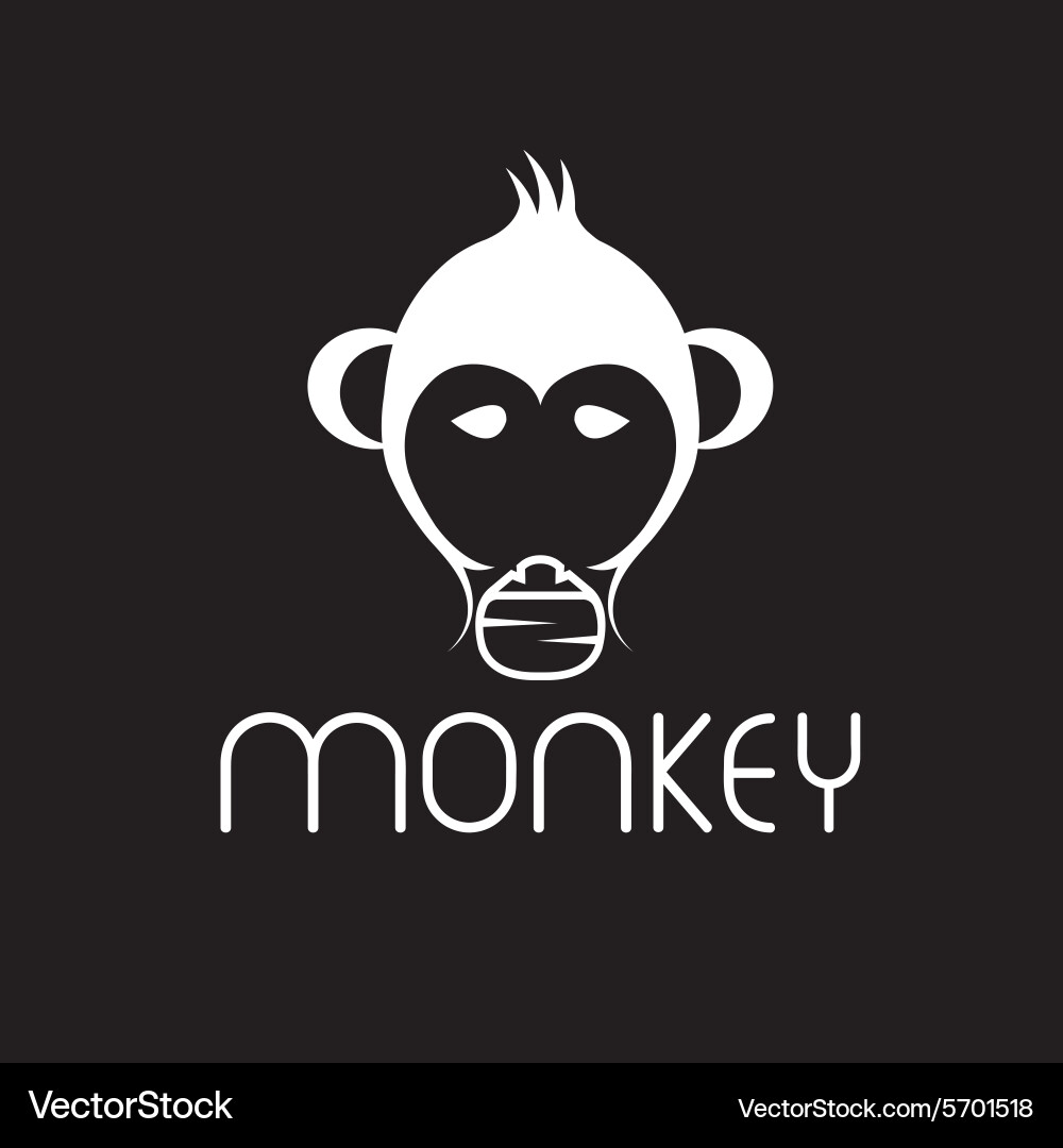 Monkey design template Vector Image