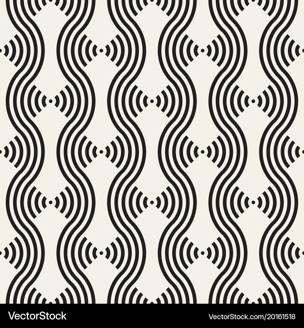 Monochrome Lattice Pattern Vector Image