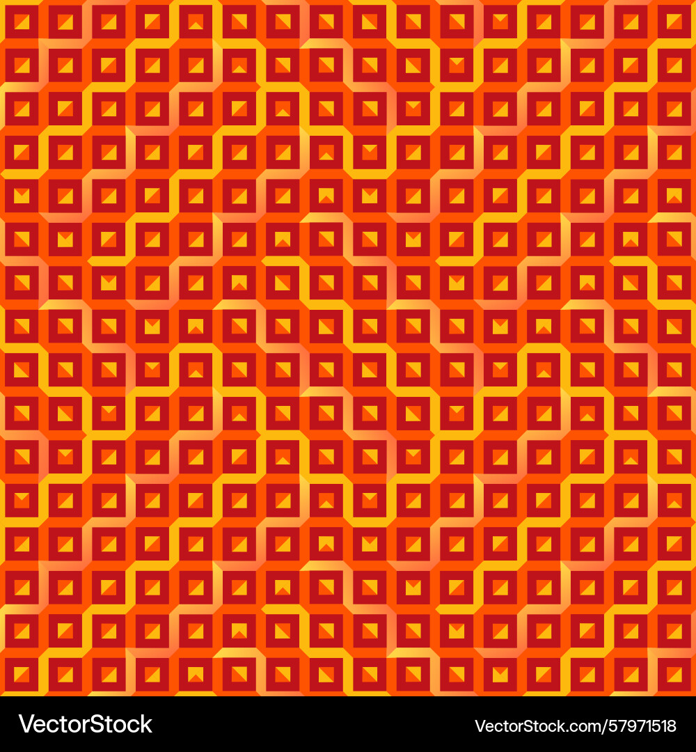Seamless abstract geometric pattern in orange Seamless abstract geometric pattern in orange Vector Image