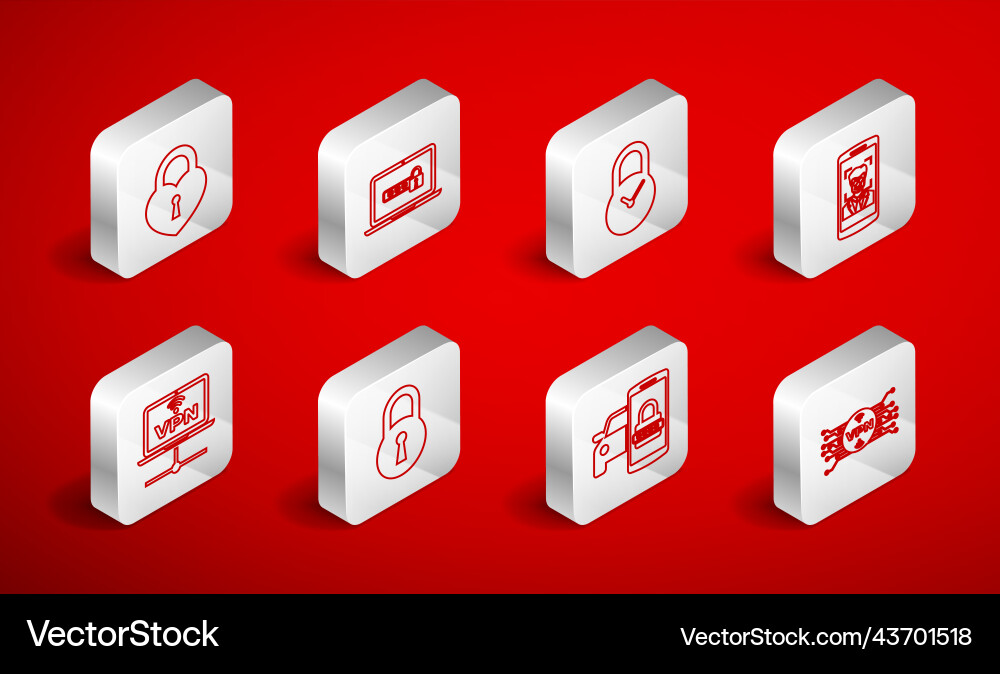 Set line vpn with microchip circuit laptop Set line vpn with microchip circuit laptop vector image