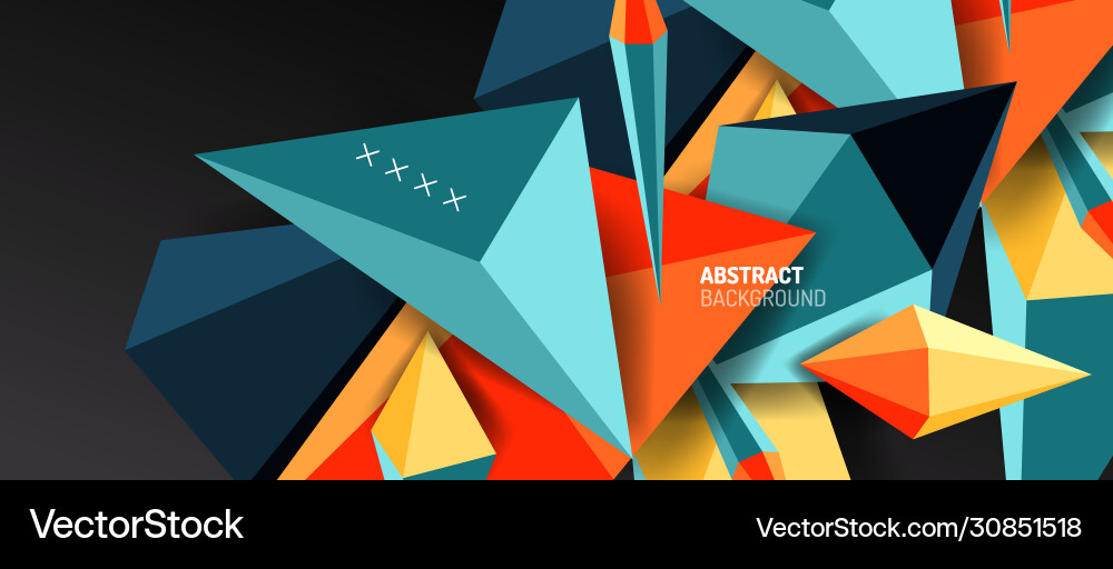 Trendy simple triangle abstract background Vector Image
