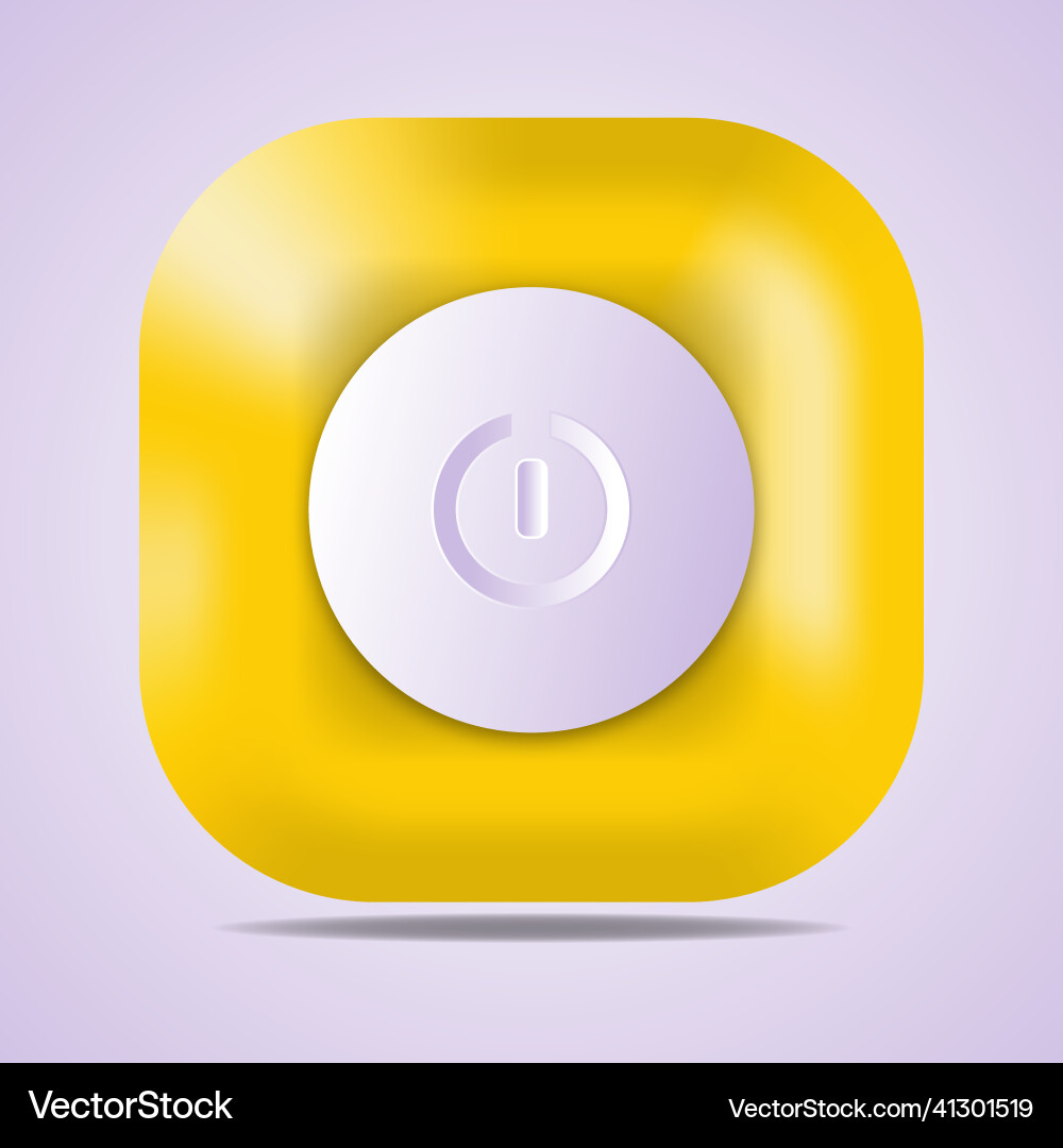 3d button icon file 3d button icon file vector image
